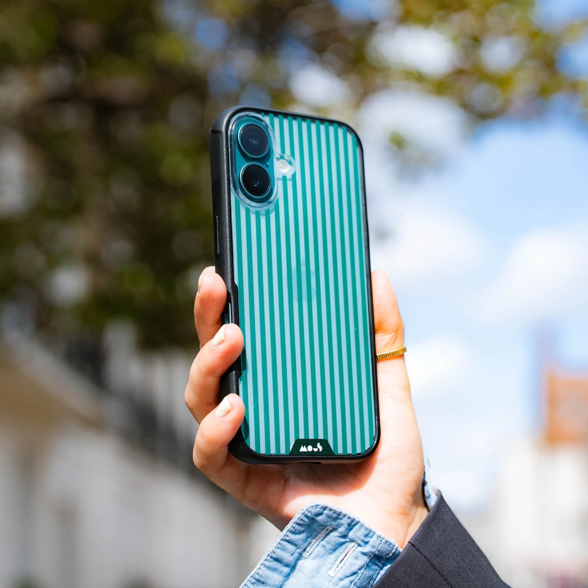 Evergreen Protective Phone Case - Pinstripe - Image 10